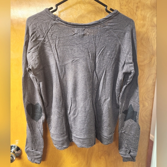 Sundry Grayish Brown "love until it hurts" Lightweight Sweatshirt 1 (S) - Picture 2 of 7